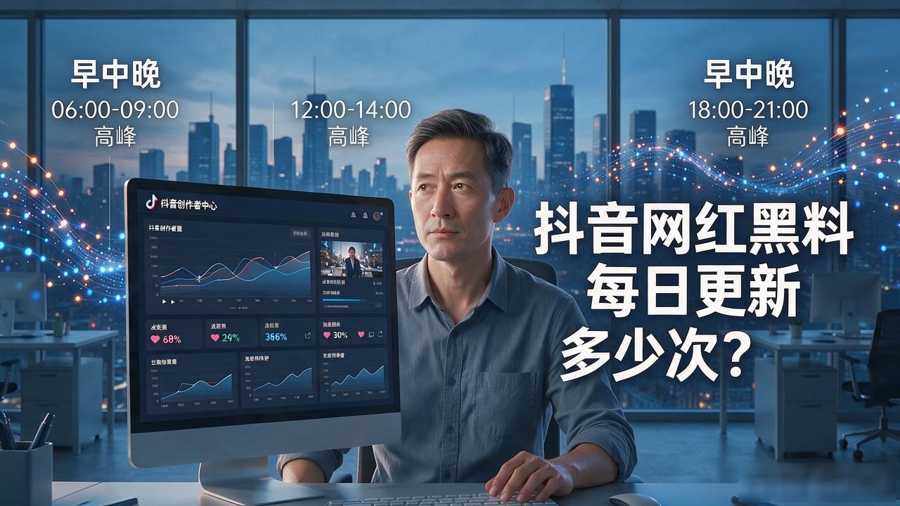 抖音网红黑料每日更新多少次？资深运营揭秘